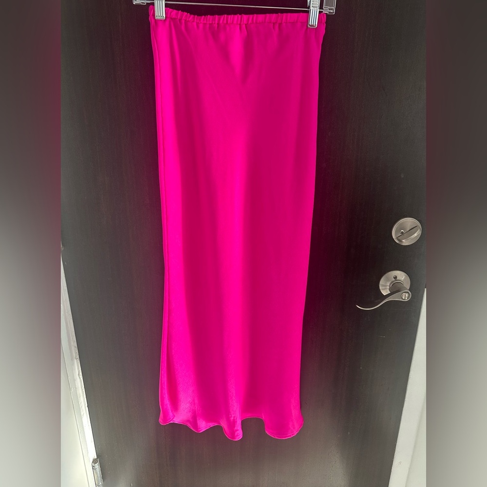 BUCKETLIST hot pink Maxi Skirt